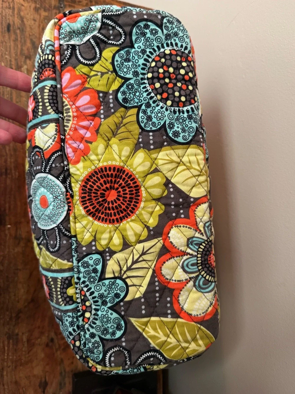 Retired Vera Bradley Quilted Tote in “Flower Shower”